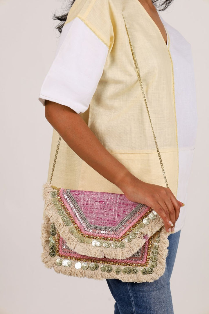 Pink Banjara Sling Bag