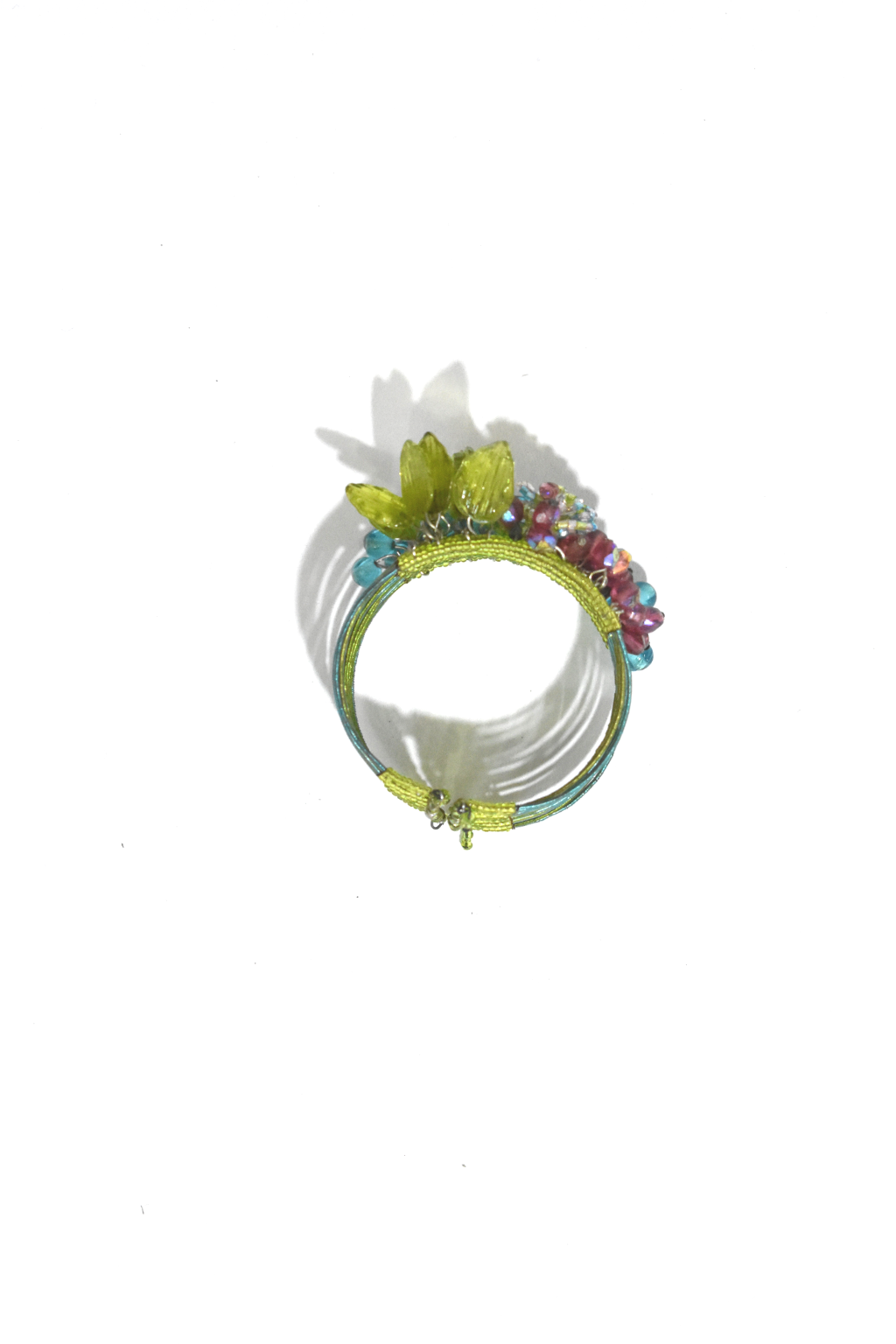Green Shimmery Cuff Bracelet