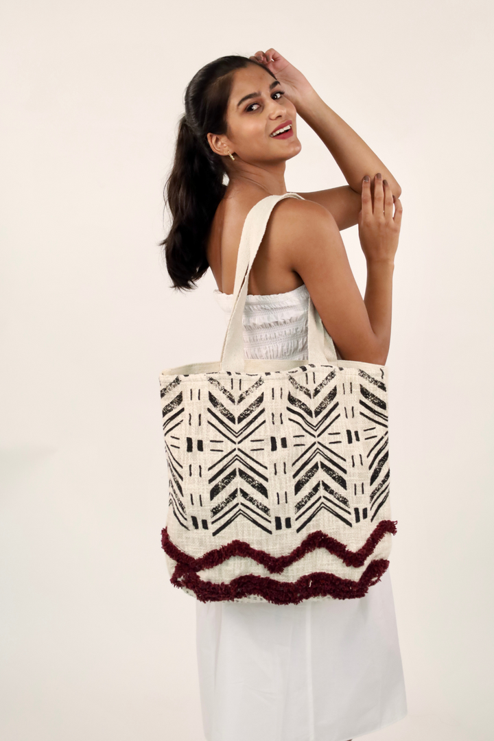 Bohemian Stripes Tote Bag